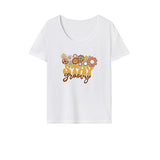 Maxbell Maxbell Womens T Shirt Summer Souvenir Crew Neck Shirt for Daily Wear Holiday Street L White