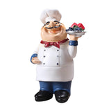 Maxbell 4Pcs Resin Chef Kitchen Decor Table Centerpiece Figurine Home Collectible