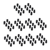 40 Pairs Eyeglass Nose Pads Non Slip for Sunglasses Heightening Soft Cushion Teardrop Black
