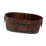 Maxbell Planter Versatile Artwork Crafts Plant Container for Home Living Room Indoor oval