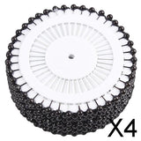 Maxbell 4x480 Black Faux Pearl Head Dressmaking Wedding Decorating Sewing Pins Craft