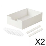 Maxbell 2xPull Out Cabinet Organizer Pull Out Drawers for Living Room Kitchen Cupboard 31.5cmx21.5cmx9cm