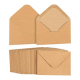 100 Pieces Mini Envelopes Greeting Card Pockets for Weddings Photos Banquets 10cmx7cm