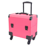 Maxbell Trolley Makeup Case Waterproof Portable Vanity Case for Home Women Traveling