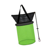 Maxbell Float Fishing Net Nylon Net Mesh Quick Dry Folding Sturdy Fish Net Bucket green