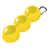Silicone Golf Ball Holder Portable Carrier for Competition Training Practice yellow
