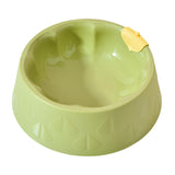 Maxbell Cat Bowl Pet Feeder Bowl Dish Drinking Travel for Small Food Water Bowl green