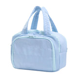 Maxbell Travel Makeup Bag Large Capacity Handbag Cosmetic Pouch for Home Wife Sister Blue
