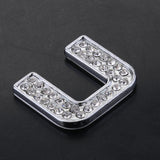 Maxbell Rhinestone Diamante DIY Letter U Alphabet 3D Car Badge Sticker Decal Emblem - Aladdin Shoppers