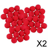 Maxbell 2x50x Red Clown Noses Bulk Costume Accessory for Performance Birthday Festival