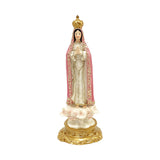 Maxbell Our Lady of Fatima Figure Resin Chapel Collection Blessed Mary Statue pink