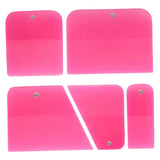 Maxbell 5x Generic PPF Squeegees TPU Squeegees for Mirror Paint Protection Film Pink