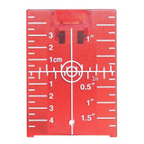 Maxbell 4xMagnetic Floor Laser Target Plate Card with Stand for Beam Application Red
