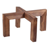 Maxbell Wood Plant Stand Rustic Fashion Plant Shelf for Indoor Outdoor Kitchen Patio