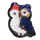 Cartoon Owl Reversible Sequins Iron On Patches for DIY Clothes Patch Appliques - Aladdin Shoppers