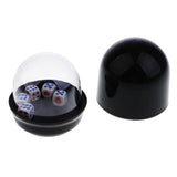 Maxbell KTV Bar Casino Game Dice Cup with 5PCS Dices for Dungeons and Dragons Black - Aladdin Shoppers