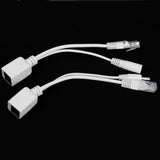 Maxbell 25x2 x Power Over Ethernet POE Adapter Extractor Splitter Cables White