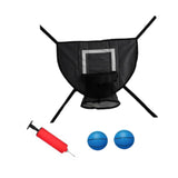 Maxbell Basketball Hoop for Trampoline for Kids Adults Outdoor Lightweight Backboard black