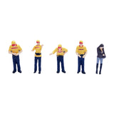 Maxbell 5x 1/64 Scale Model Collection Layout Decoration for Desktop DIY Scene Decor yellow set