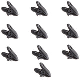 Maxbell 10x10 Pieces Lavalier Mic Earphone Headset tidy line Cable collar clip Black