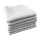 Maxbell 2x5x Men's White Handkerchiefs Pocket Square Hankies for Father Gentlemen Suit