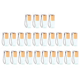 Maxbell Maxbell 24 Pieces Refillable Glass Roller Essential Oil Bottles Pendant 5ml Blue