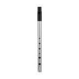 Maxbell Penny Whistle Flute Portable Easily Clean 6 Hole Kids Beginners Music Lovers D Key argent