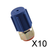 Maxbell 10xAC A/C Charging Low Side Port Adapter Retrofit R12 to R134a Quick Disconnect