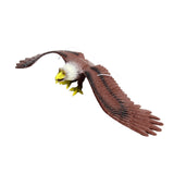 Maxbell Simulated Eagle Model Play Toy Animal Bird Toy for Girls Kids Education Gift L Brown