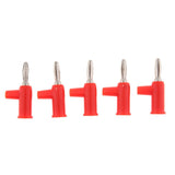 Maxbell 5Pieces Double Insert Copper Banana jack Socket 4mm Banana Plug Connector Red - Aladdin Shoppers