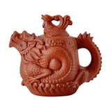 Maxbell Purple Clay Teapot with Cover Chinese Tea Pot for Tea Room Household Kitchen red