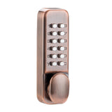 Maxbell Mechanical Door Lock Mechanical Keypad Door Lock for Kitchen Balcony Outdoor Red