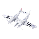 Maxbell 1:48 Scale Aircraft Model Model Airplane Kits for Bedroom Living Room Office Argent