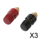 Maxbell 3xM8 Copper Binding Post Set Bakelite Electrical Insulation 200A Terminal