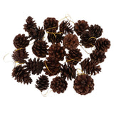 Maxbell 36pcs natural real dried pine cone for christmas thanks giving ornaments  B