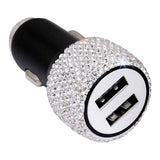 Maxbell Dual USB Car Charger for Samsung Galaxy Note 9 8 S21/S20/S10/S9/S8 White