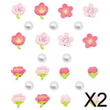 Maxbell 2xBeach Bag Flower Charms Accessories Stylish Beach Totes Accessories Inserts, Style A
