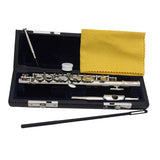 Maxbell Piccolo Woodwind Instrument C Key for Stage Musical Enlightenment Classroom Silver