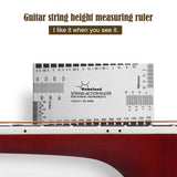 Maxbell 2Pcs Silver Guitar Fret fingerboard Protector & Steel String Action Ruler Gauge