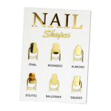 Maxbell 2 Piece Nail Tip Display Board Manicure Display for Nail Salon Nail Art Tool