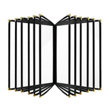 Maxbell Menus Cover Holder Elegant Clear Menus Holder for Banquet Birthday Party Bar Twelve