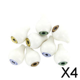 Maxbell 4x8 Pcs Round Acrylic Doll Eyes Eyeballs 16mm