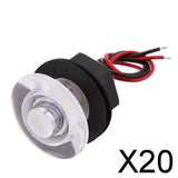 Maxbell 20xBoat LED Livewell Courtesy Stair LED Light Lamp Waterproof White