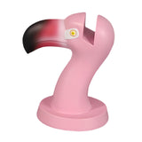 Maxbell Flamingo Shape Eyewear Display Stand Lightweight Fashionable Resin Sculpture Pink