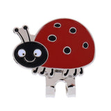 Maxbell 2Pcs Portable Mini Alloy Golf Ball Marker with Magnetic Golf Hat Clip