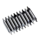 Maxbell 30x 2mm /3mm /4mm Center Drill Countersinks Set 60 Degrees High Speed Steel
