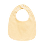 Baby Bib Soft Adjustable Snap Stylish U Shaped for Drooling Teething Newborn Yellow
