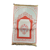 Prayer Rug Compact Turkish Soft Muslim Praying Rug for Men Women Kids Adults Style B