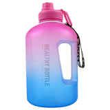 Maxbell Maxbell Reusable Water Bottle with Straw Sports Water Jug Time Marker Red Blue