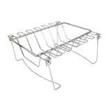 Maxbell Chicken Leg Rack Easy to Use 3 in 1 Rectangle Rib Rack for Meat Oven Cooking